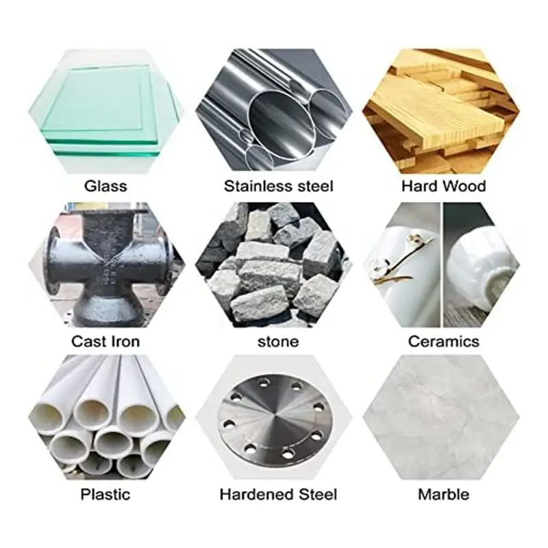 Set di frese in metallo duro A75K, lunghezza testa da 1/8 di pollice (3 mm) e 1/4 di pollice (6 mm), per lavorazione del legno, incisione, incisione su metalli, foratura, lucidatura