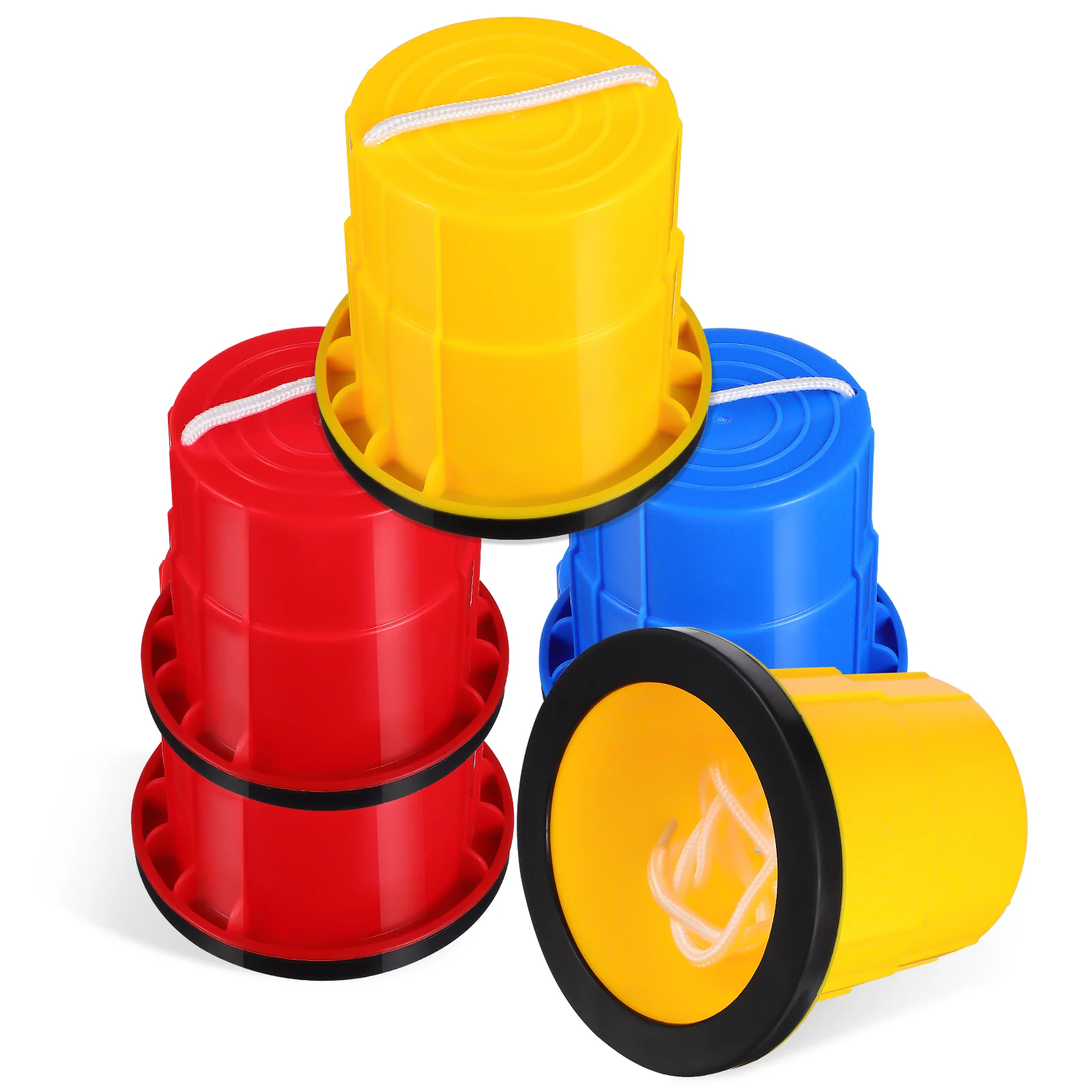 

3 Pairs Kids Sports Toys Stilts Bucket Non-slip Face Children's Walking Cups