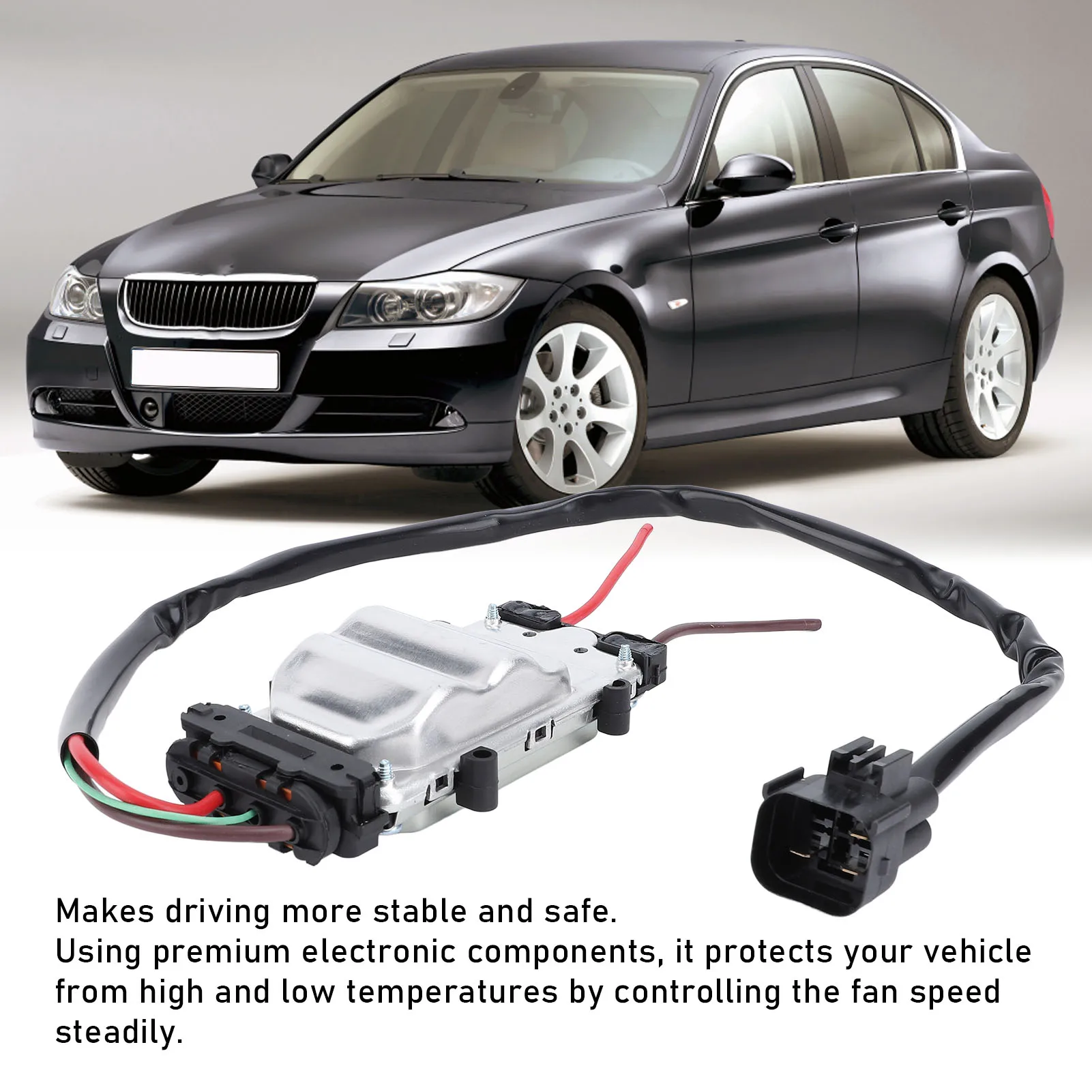 Car Radiator Cooling Fan Control Module 1137328144 Cooling Fan Control Unit for BMW 3 Series E90 E91 316i 318i 320i - Image 5