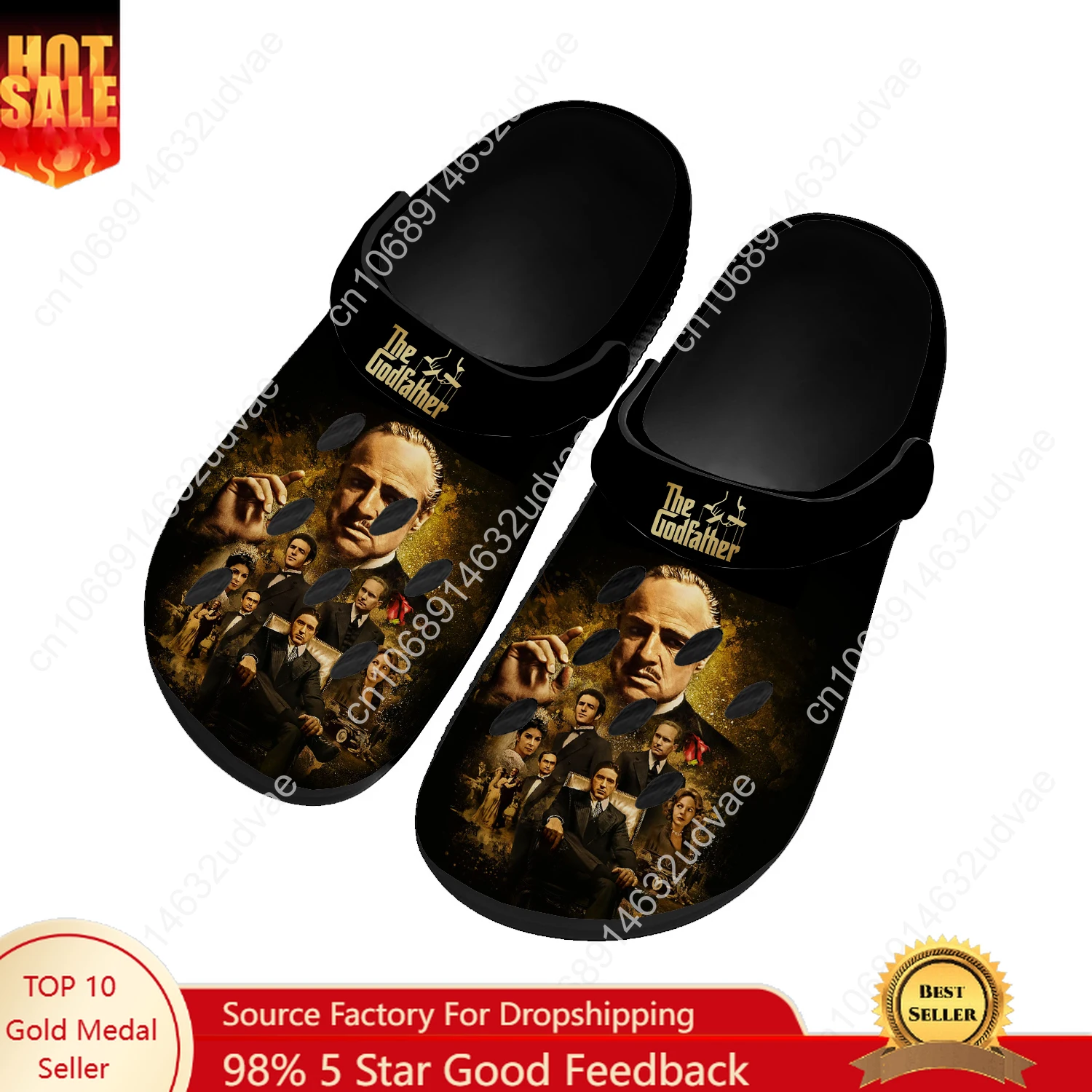 

The Godfather Water Shoe Men Women Teenager High Quality Fashion Home Garden Clogs Custom Sandals Beach Breathable Hole Slipper