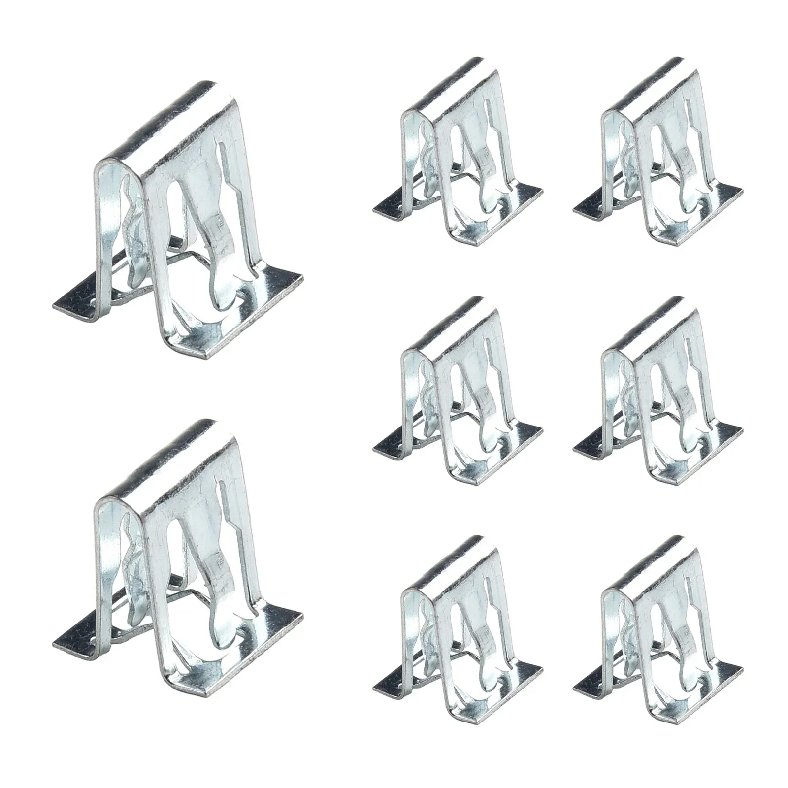 High Quality Brand New Car Retainer Clip Metal Clips 10Pcs Car Dashboards Silver Car Fasteners And Clips DVD CD