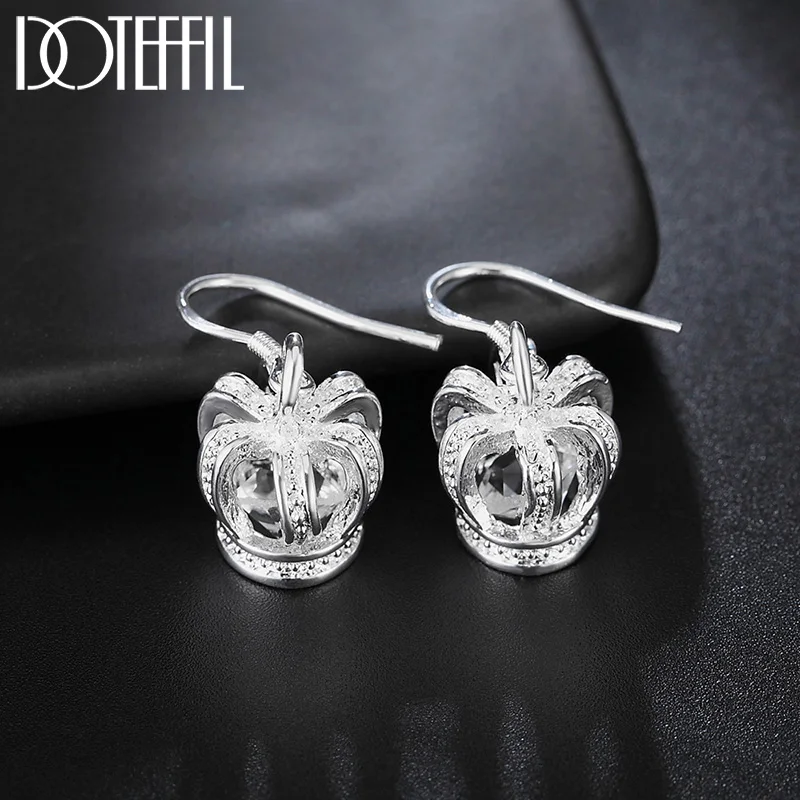 الزركون تاج إسقاط أقراط للنساء ، الزفاف و حفلة خطوبة ، موضة Charm مجوهرات ، AAA