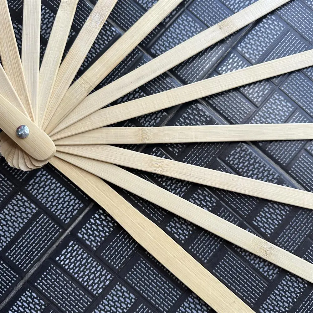 32cm, 13 Bamboo Fan Handles, DIY Handmade Antique Chinese Folding Fan Ribs Bone