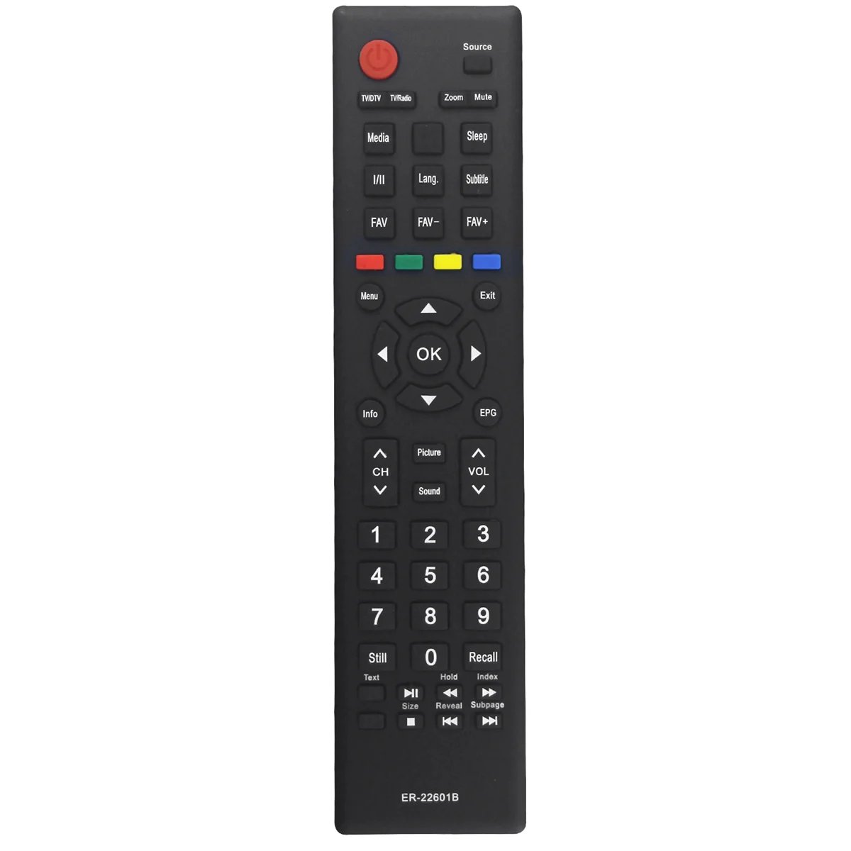 

ER-22601B Replace Remote Control for Hisense TV L24K20D HL32K20D 24E33 32D33 32D36 50D36P 24D33 24F33 32D50 40D50P 40D50