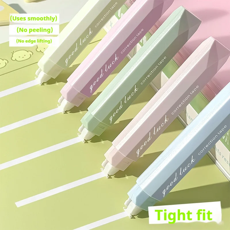 5 قطعة قلم شريط تصحيح صامت ناعم سعة كبيرة شريط مستمر للاستخدام المكتبي والمدرسة مستلزمات الطلاب تصميم لطيف