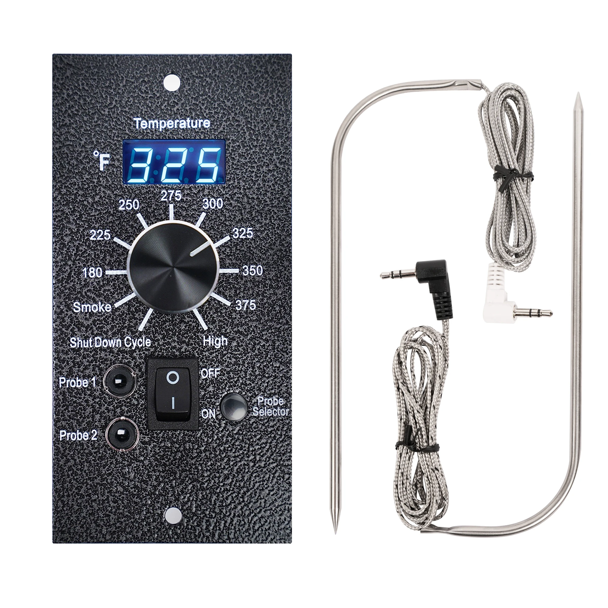 Wi-Fi Enabled PID Controller for Pellet Grill, Digital LCD Meat Thermometer Smoker Replacement Kit