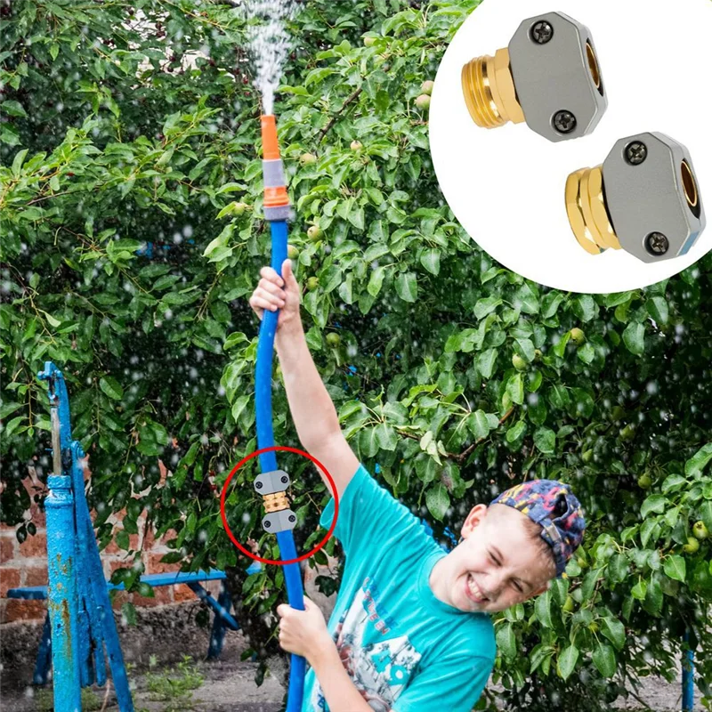 

Ремкомплект садового шланга, ограничитель конца садового шланга из алюминиевого сплава, подходит для соединителя садового шланга 5/8 дюйма и 3/4 дюйма, с 4 шайбами-AA70