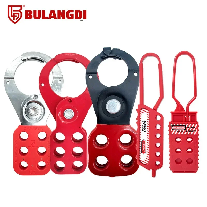 Lock out Tag out Hasp Lockout Industrial Safety Loto Hasp 3/4/6 Holes Multiple Isolation Steel Aluminum Nylon Plastic Padlock