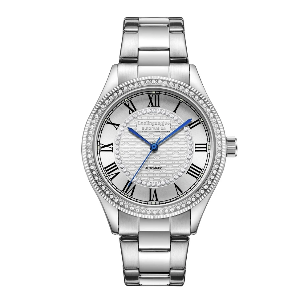 

Мужские часы с бриллиантами, роскошные деловые часы, подарок на годовщину, простые классические мужские водонепроницаемые спортивные часы, благородные мужские часы