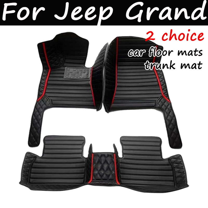 Car floor mats for Jeep Grand Cherokee WK WK2 2011 2012 2013 2014 2015 2016 2017 2018 2019 2020 2021 2022 Custom auto foot Pads