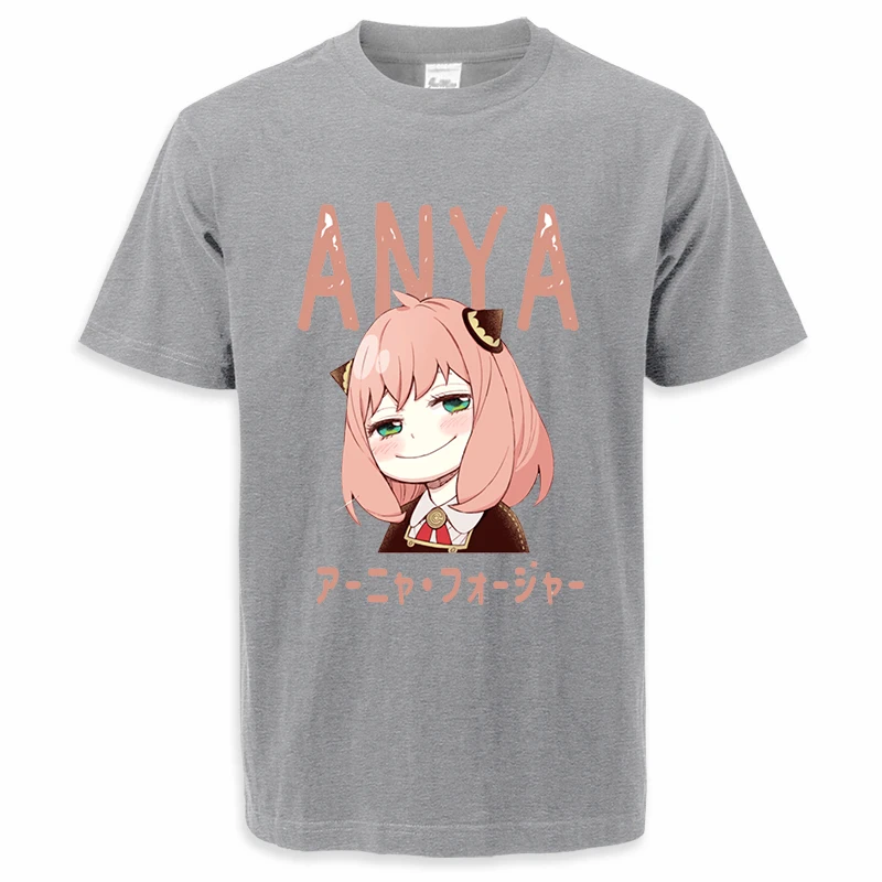 2024 Summer SPY X Family Anime Kawaii T-Shirts For Mens Tops Tees Girl Anya Forger Tshirt Hip Hop High Quality Tops Harajuku Tee