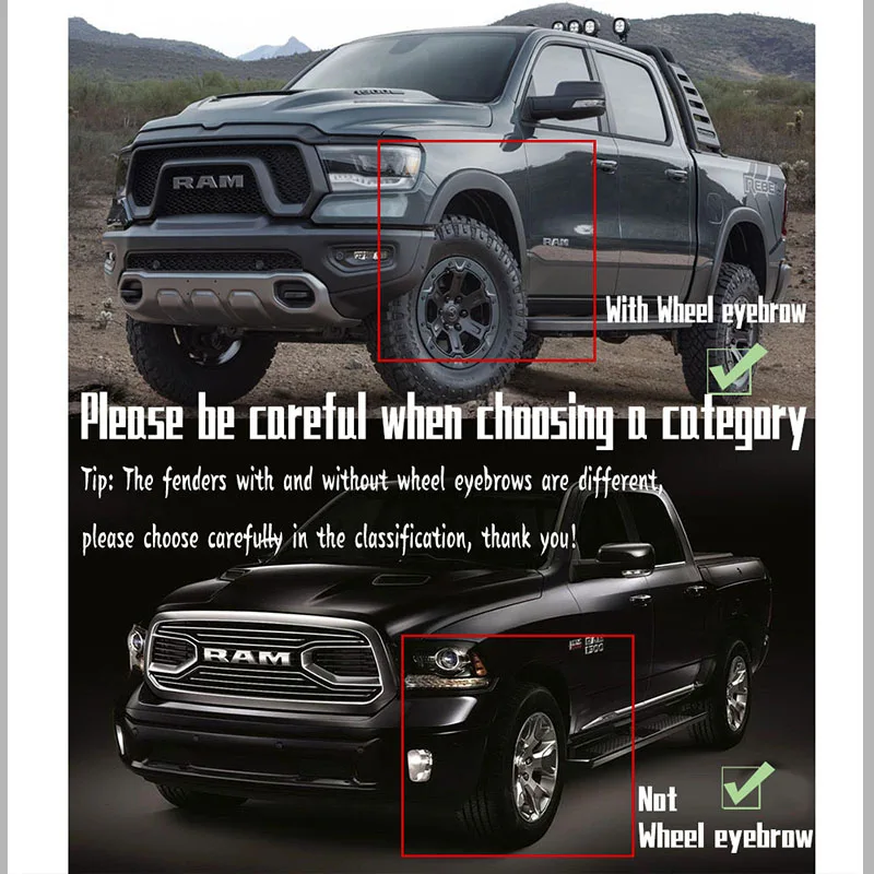 2019 2020 2021 2022 2023 2024 FOR Dodge RAM 1500 Mudguard Fender Mud Flap Guards Splash Mudflaps Car Accessories 4pcs
