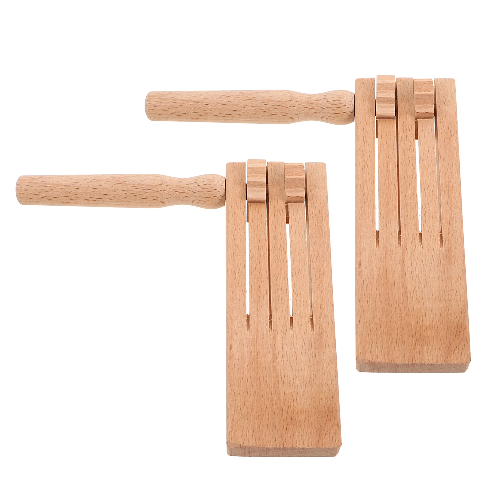 

2Pcs Wooden Spinning Ratchet Noise Maker Natural Wood Sound Simulator for Kids Birthday Party Sports Events Rhythm Exploration