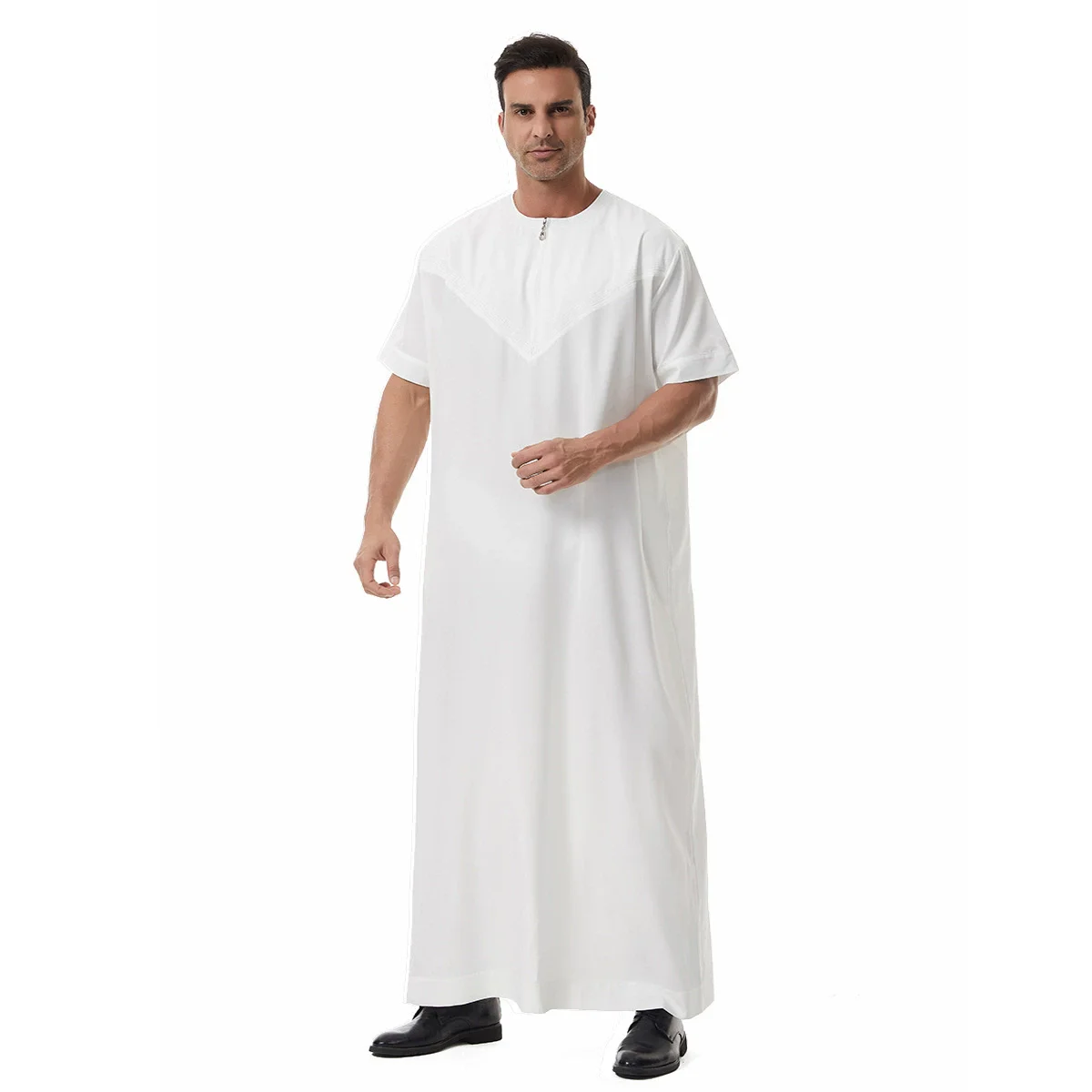 남성용 긴팔 아만 아바야 1피스 주바 토브 카프탄 파키스탄 무슬림 사우디아라비아 젤라바 이슬람 의류 기도복 아프간