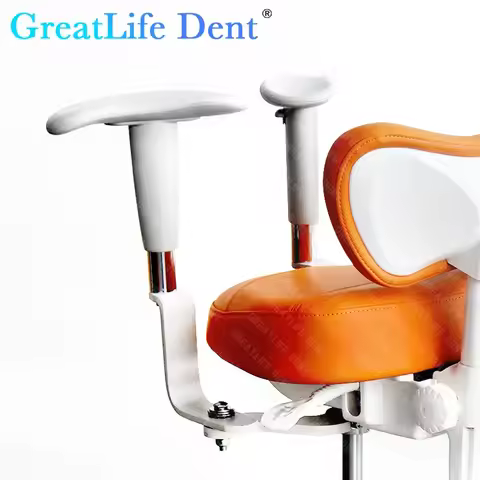 GreatLife Dent Luxury Dental Chair Backrest Adjustable & Cushion Adjustable Dentist Seat Dental Laboratory Equipment Instrument