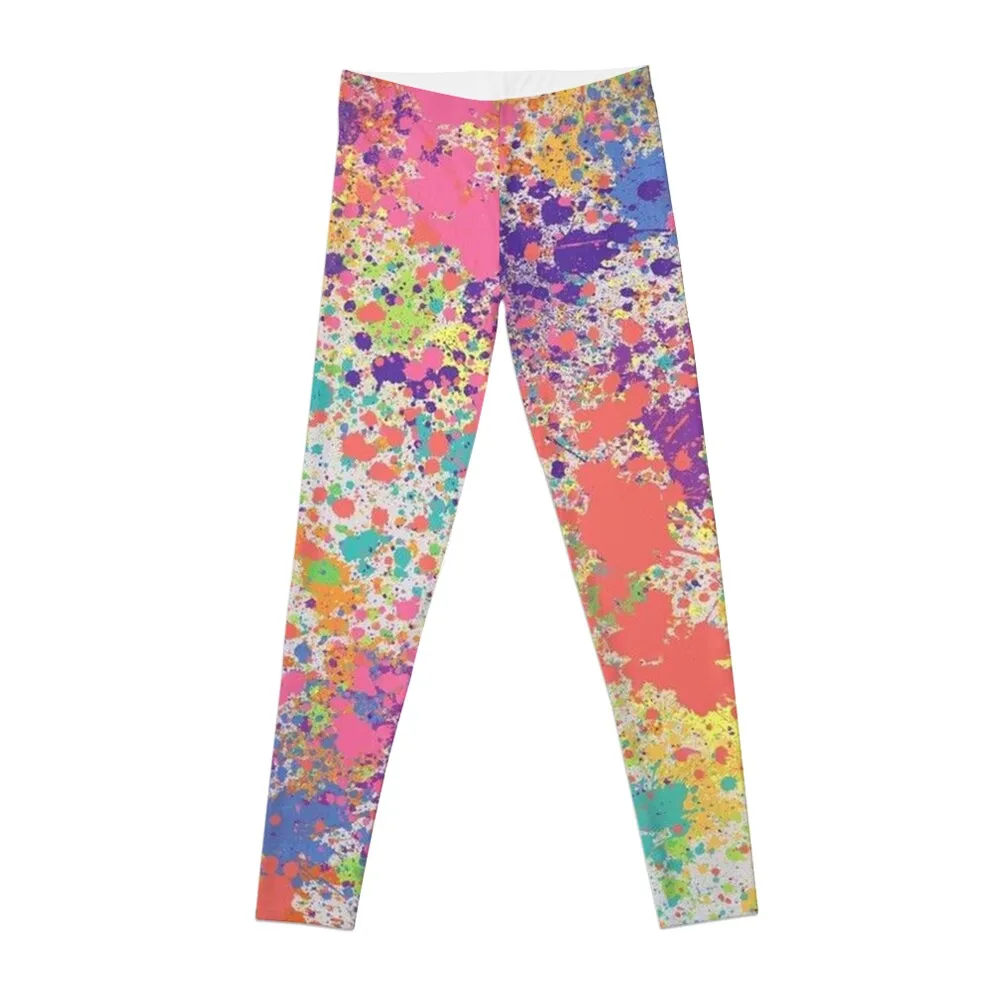 Splash Abstract Art Leggings Women's trousers push up legging Womens Leggings