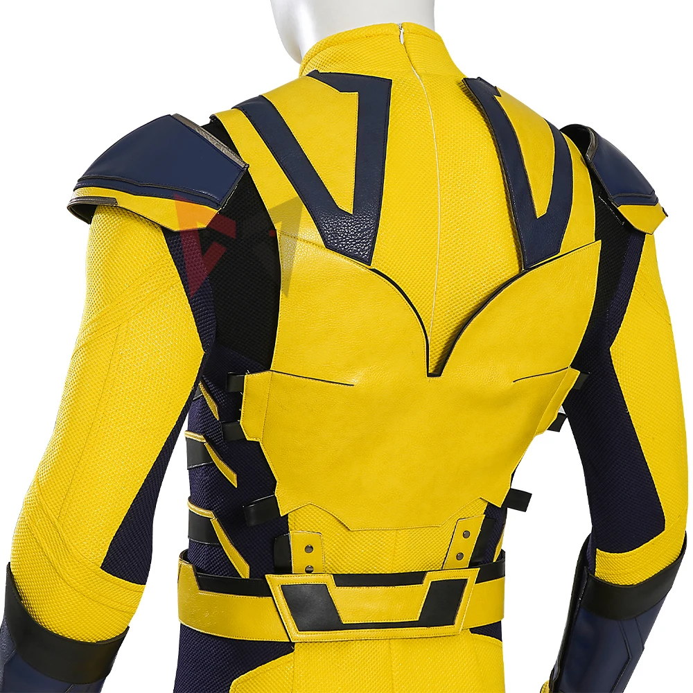 New Yellow Set Movie Wolverine Costume Cosplay tuta gilet guanti cintura lupo artiglio d'acciaio per gli uomini Set di giochi per feste su misura