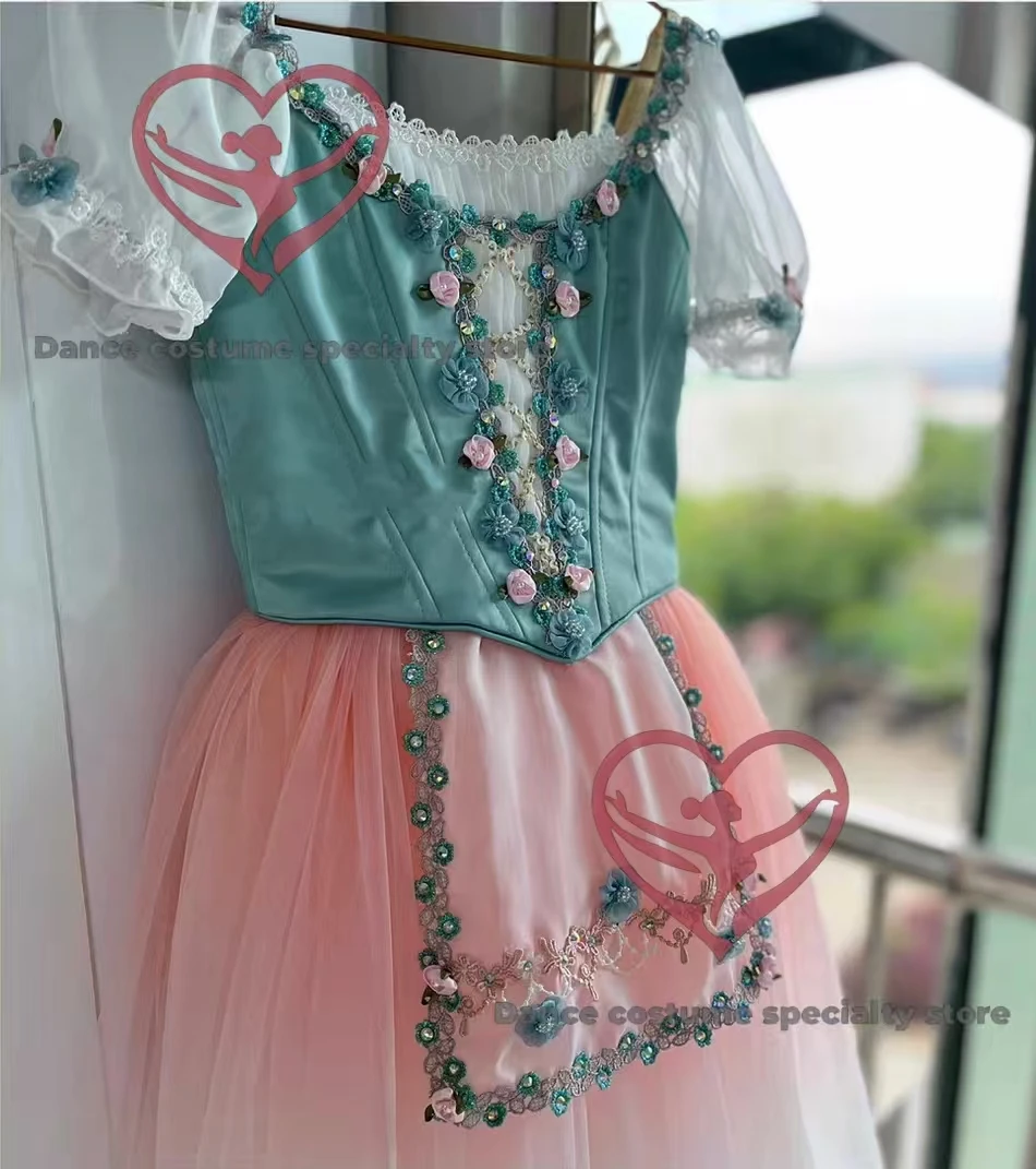Ballet-Crafted Professional Split Peasant Tulle Skirt - Perfect for Roles in Coppélia, La Fille Mal Gardée & More