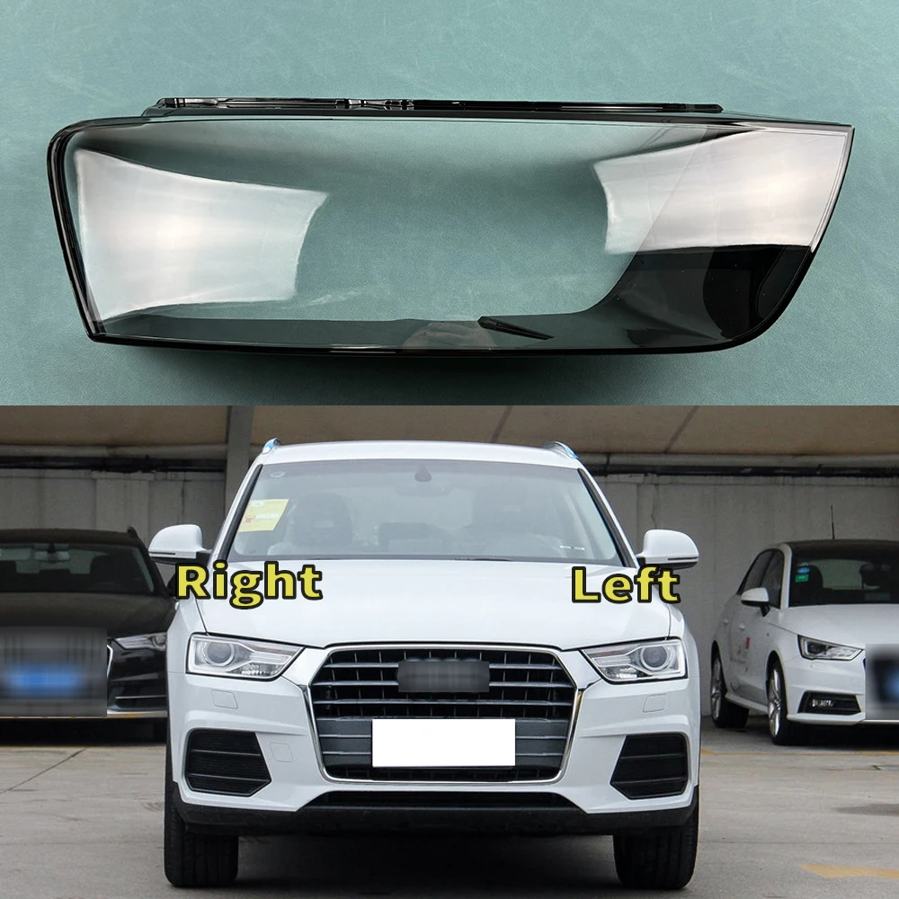 

For Audi Q3 2016-2018 Front Headlight Cover Transparent Lampshade Lamp Lens Headlamp Shell Plexiglass Auto Replacement Parts