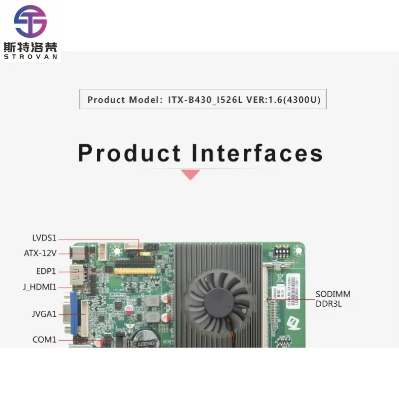 Placa Base Mini ITX Industrial para POS/ATM con 4ª Generación de Procesadores Core I3/i5/i7, 6 Puertos RS232 COM, Alimentación de 12V CC, VGA HD LVDS, Compatible con Win10 y Linux