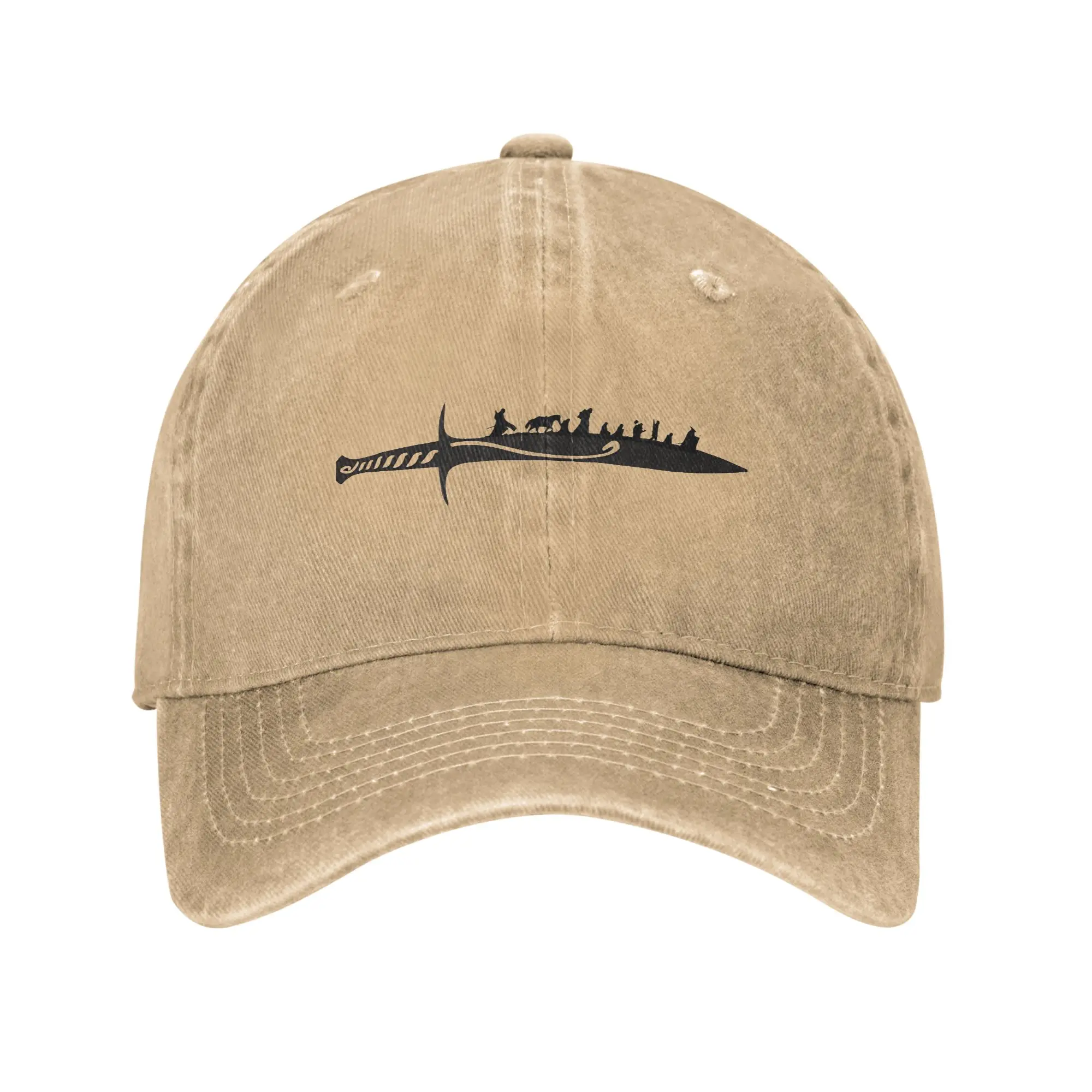 Gorra de béisbol lavada The Fellowship, gorra trucker de verano para hombre adulto, gorras de béisbol clásicas con meme de El Señor de los Anillos