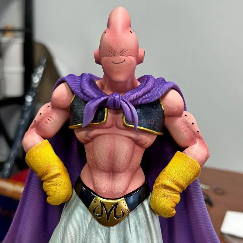 27cm Anime Dragon Ball Gk Majin Buu Action Figures Double Header Pvc Model Desktop Collection Ornament Toy For Children Gift