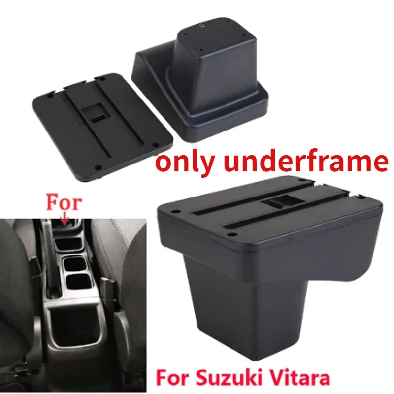 Reposabrazos para Suzuki Vitara, piezas de reequipamiento, caja de almacenamiento central, accesorios interiores, USB, fácil de instalar