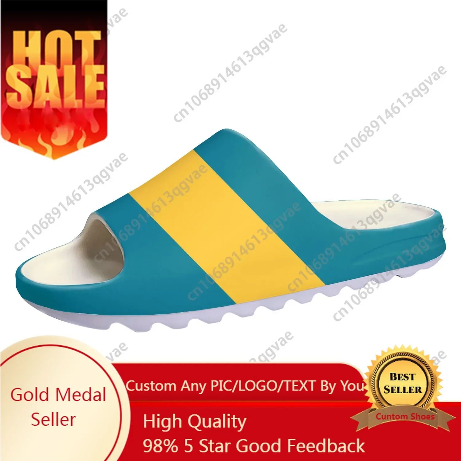 Bahamian Flag Soft Sole Sllipers Home Clogs Step on Water Shoes Mens Womens Teenager Beach Bahamas Customize on Shit Sandals