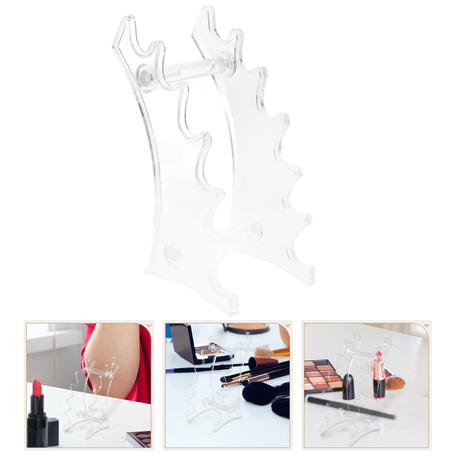 

2Pcs Pen Holder Plastic Desktop Organizer Rack for Pens Pencils Markers Eyebrow Pens Cosmetics Display Shelf Plastic Pen Holders