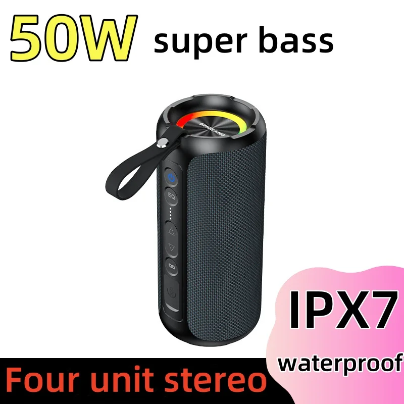 Портативная Bluetooth-Колонка XDOBO, 50 Вт, IPX7, 5200 мАч