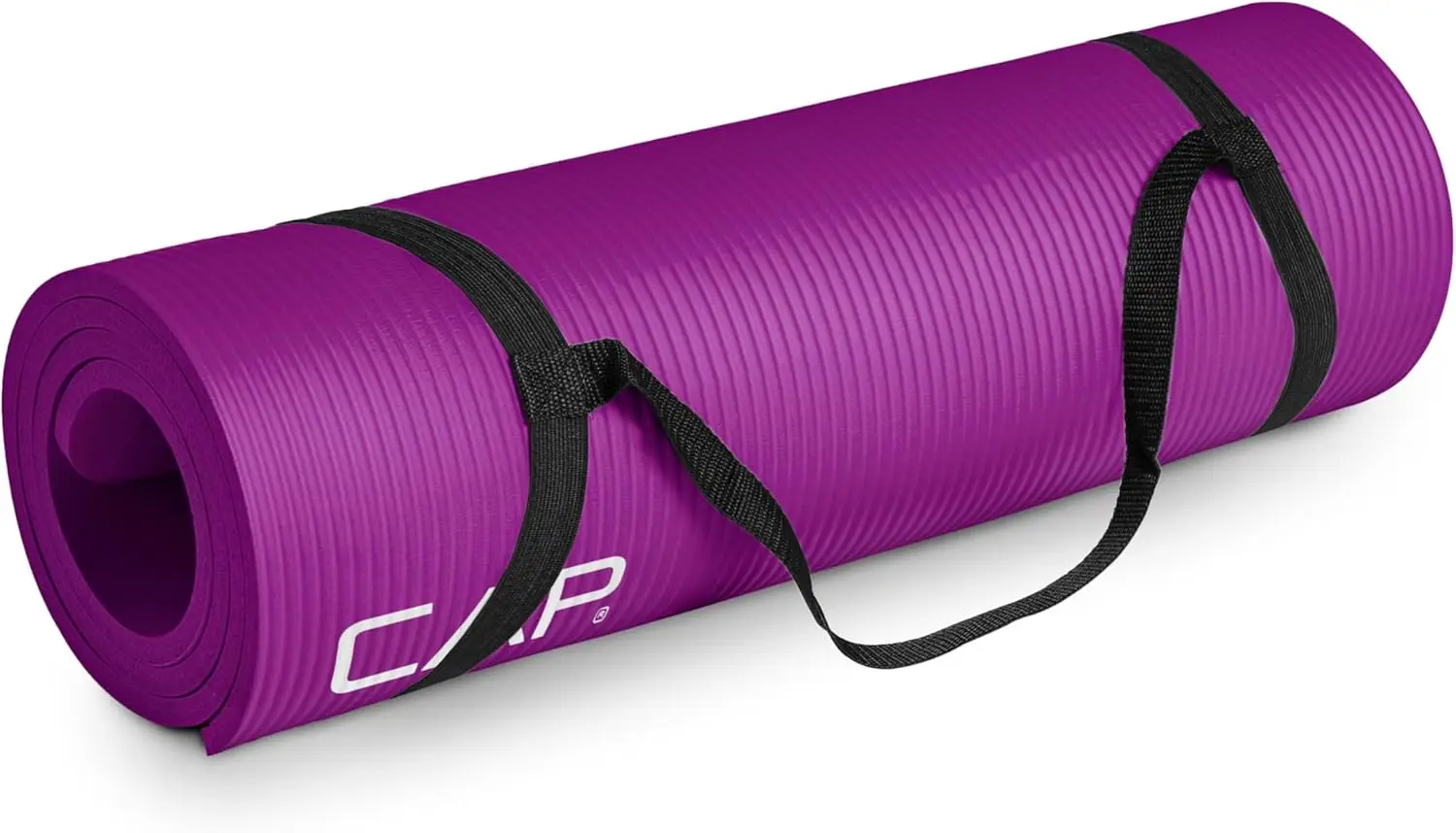 

High Density Exercise Yoga Mat with Strap, Extra Thick 12mm for Comfort and Support, Non-Slip Surface