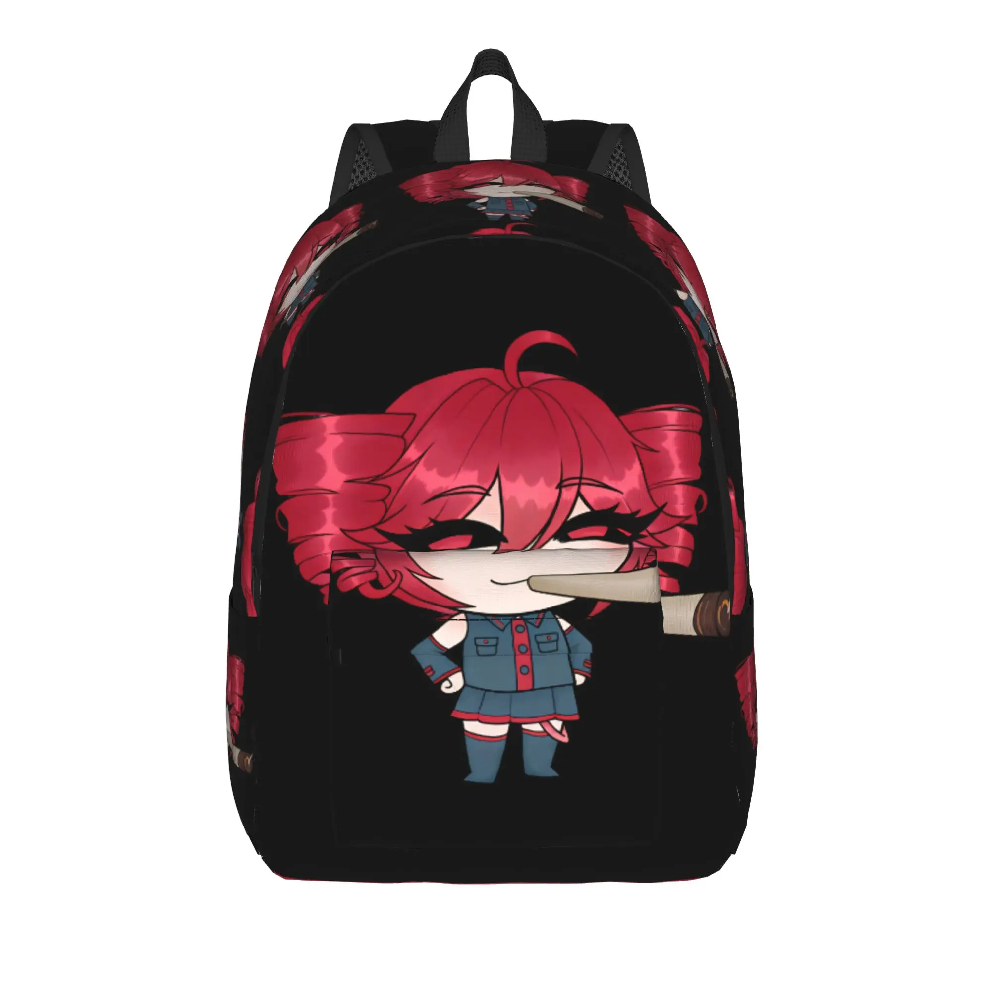 Cool Smoking Kasane Teto Chibi Cartoon Backpack  Workout Backpacks Student Unisex Design Pattern School Bags Novelty Rucksack