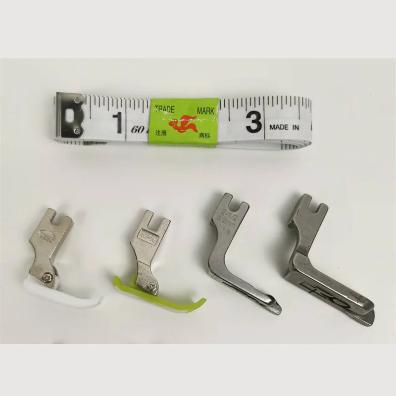 ماكينة خياطة قطعة قدم الضغط في ماكينة الخياطة P351 P58 T35 متمحور قطعة قدم الضغط في ماكينة الخياطة مع دليل اليمين واليسار SP-18 مع 2 مسامير للمغني B