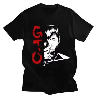 

Newest Men T-shirt Funny Anime Great Teacher Onizuka women Short sleeve Sweatshirt Hip Hop Manga Cosplay costume Japan Eikichi