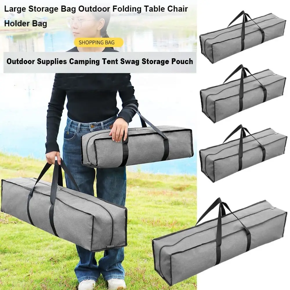 Large Folding Table Chair Holder Bag Grey Multisizes Travel Picnic Handbag Oxford Cloth Canvas Canopy Pole Bag Outdoor Supplies