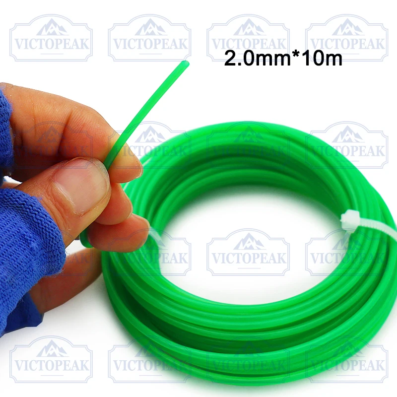 2.0mm 10m Green Trimmer Line Garden Power Tool Accessories Nylon Grass Cutter Line Durable Weed Eater String Replacement Parts view 3