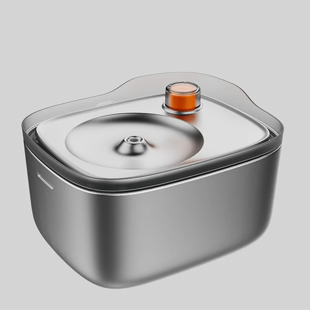 

4.5L Super Silent Water Level Visible Pet Drinking Dispenser Automatic Dog Water Bowl Stainless Steel Cat Water Fountain