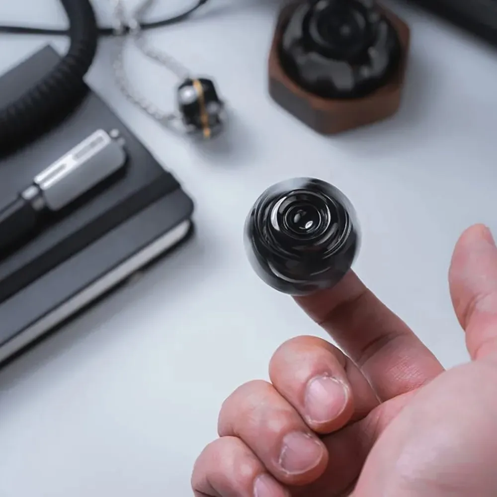 LAUTIE Noiz Air-Nano Fidget Spinner série Noiz acier inoxydable Zirconium jouets métal soulagement de l'anxiété Gadgets conception originale