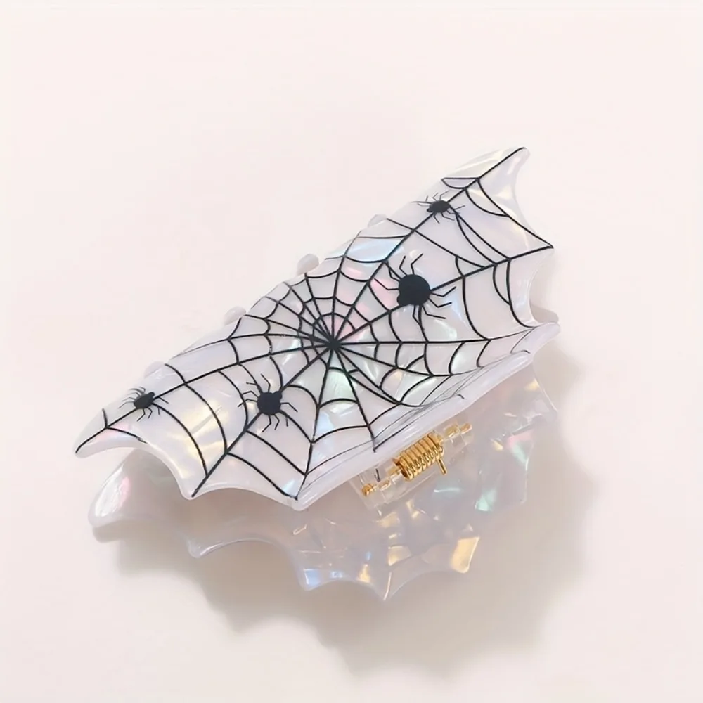 

Halloween Spider Pumpkin Hair Claw Clip PVC Non-Slip Gripper for Women Crab Skeleton Hat Shape Hair Accessories