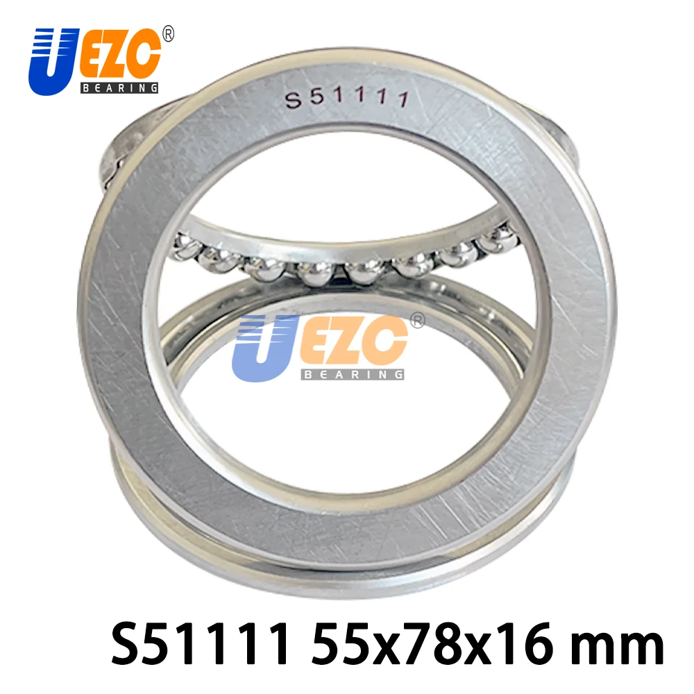 

S51111 Stainless Steel Axial Deep Groove Ball Bearing 51111 55x78x16 mm