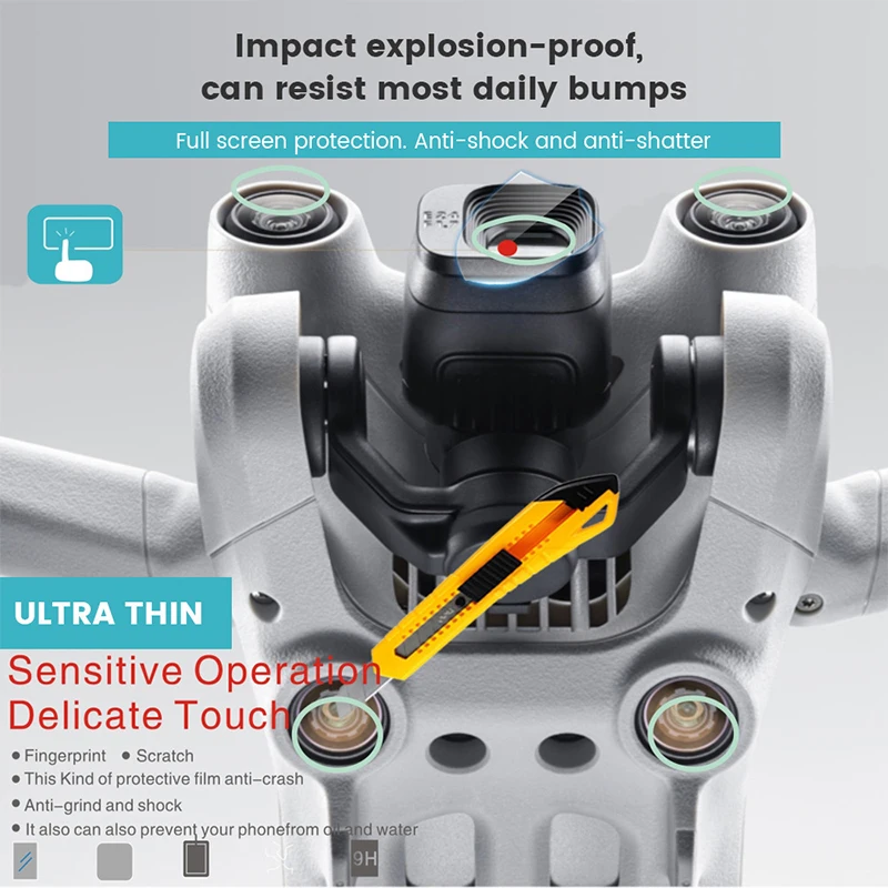 สำหรับ DJI MINI 3 PRO Drone Gimbal กล้องเซนเซอร์เลนส์ป้องกันฟิล์ม Motor Guard ป้องกันฝุ่นป้องกันรอยขีดข่วนอุปกรณ์เสริม