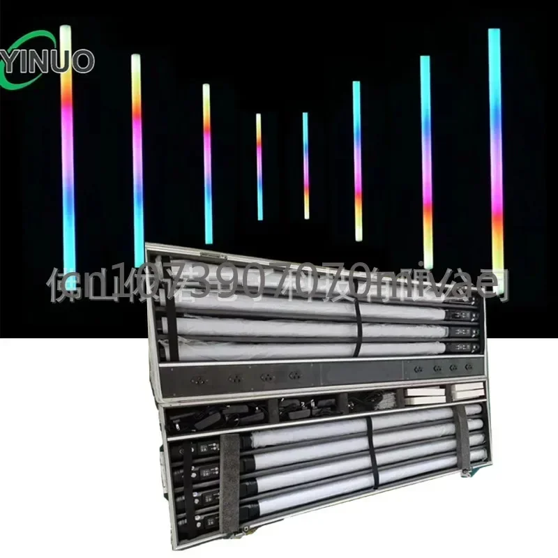 360 Degree Wireless Battery LED Luminous Pixel Tube Clear Bar Background Light Full Color Tube Stage Light