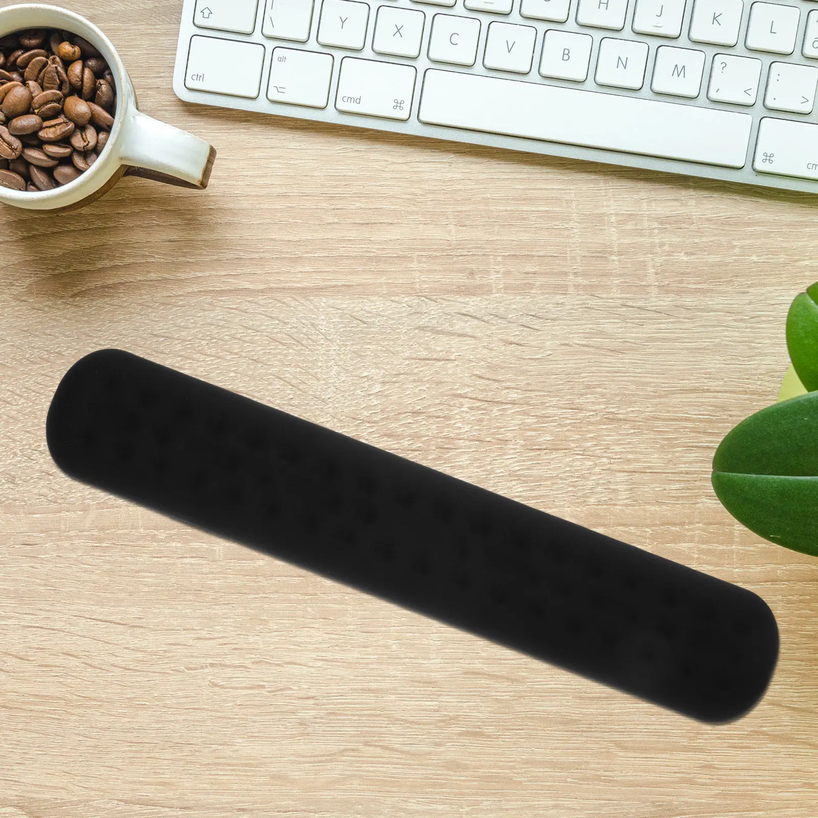 Black Memory Foam Wrist Rest for Keyboard Ergonomic Hand Rest Pad with Slow Rebound Technology Wrist Guard for Laptop Desktop