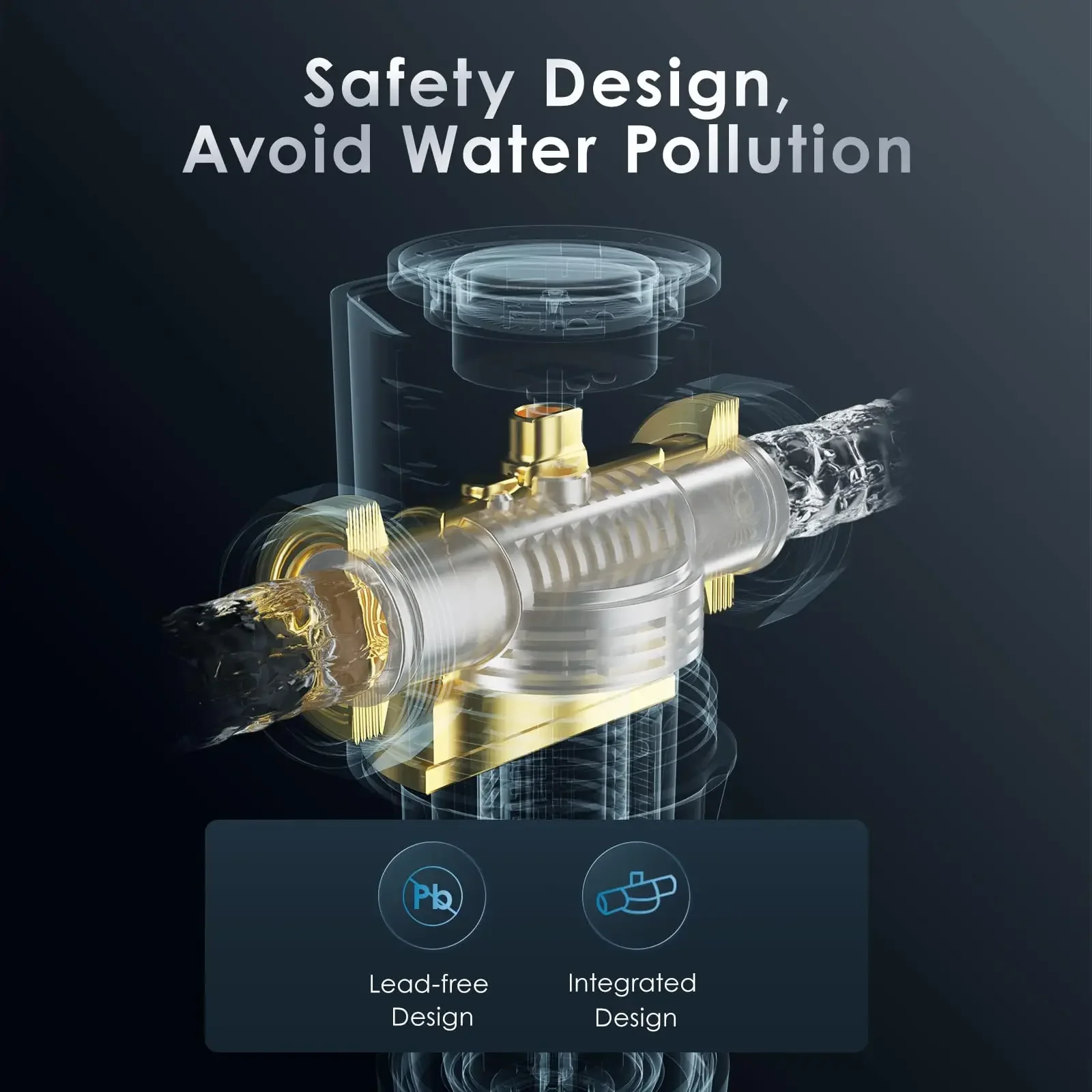 Pre Filter Purifier Whole House Spin Down Sediment Water Filter Central Prefilter System Backwash Stainless Steel Mesh