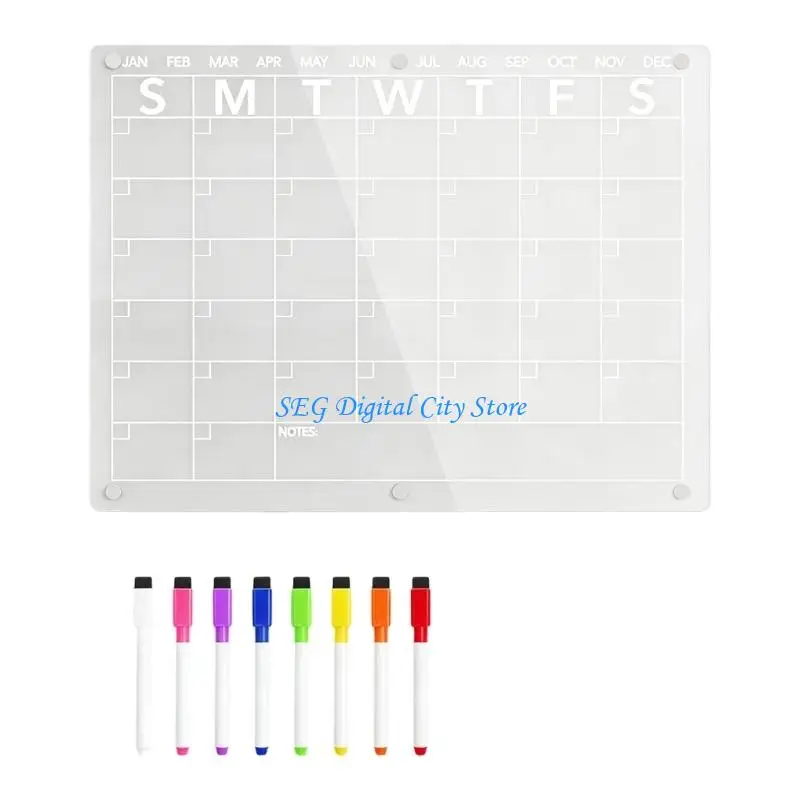 U75B High Quality Transparent Wipe Clean Board For Home And Office 2mm Thick Acrylic Material Mark Proof Finish
