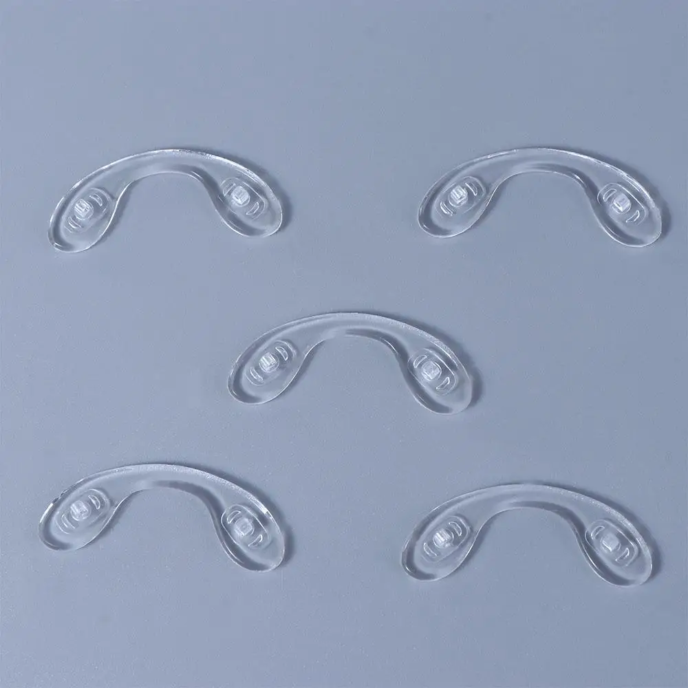 Silicone Anti Slip Transparente Óculos Pads, Ear Hook Glasses Support, Coreano Nose Pad, Confortável Crianças Óculos, 5pcs por conjunto