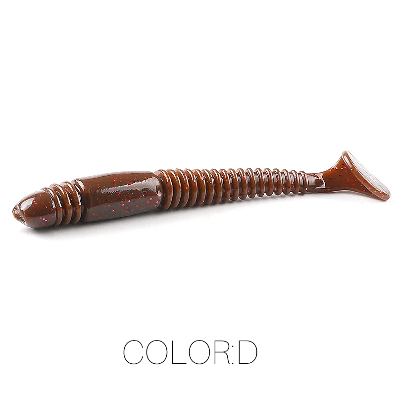Supercontinent Swing Impact Ring Shad Angelköder Weiche 8 cm/10 cm Köder Swimbait Jigging Köder Künstliche Köder