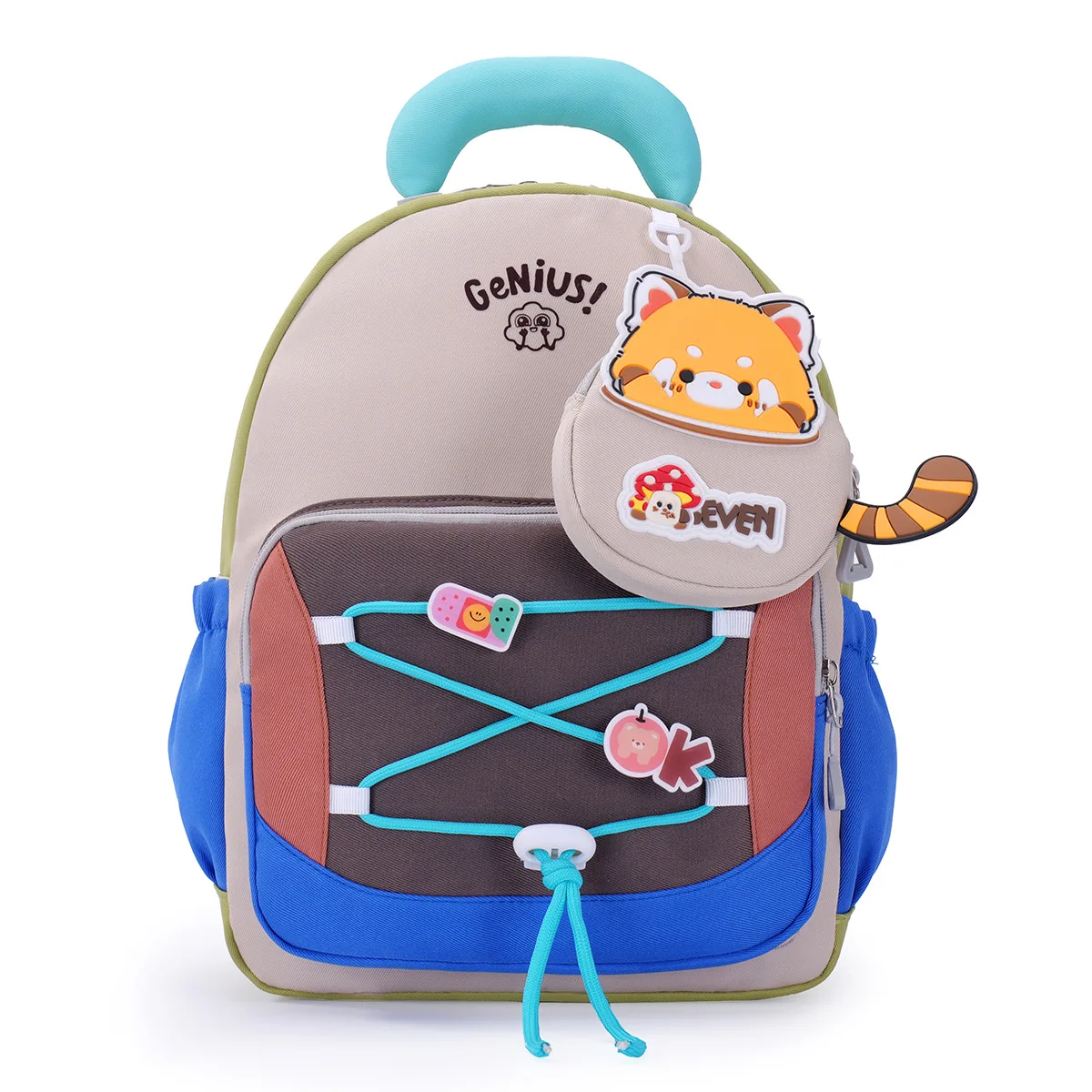 Adorable Nylon School Bag With Drawstring For Boys Girls Toddler Kindergarten Backpack Waterproof Children Bags Women Daily Use