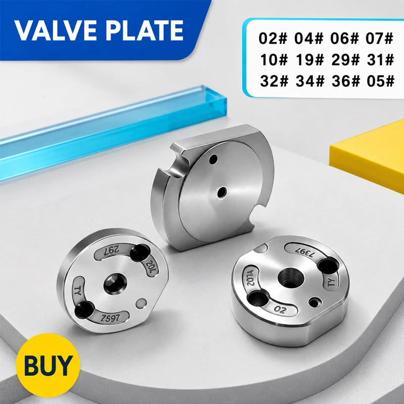 02#Valve PlateG2/G3Valve Plate Diesel Injector Control Valve Repair Part 04#06#07#10#19#29#31#32#34#36#Suitable For Denso LF1642