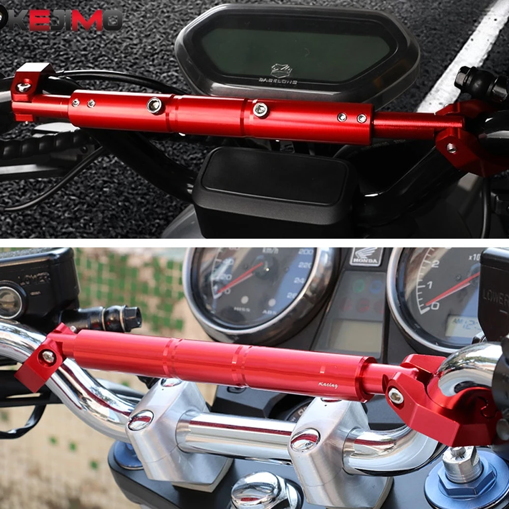 

Universal Motor Aluminum for Honda YAMAHA Kawasaki Ducati Suzuki BMW Adjustable Multifunction Crossbar Handlebar Balance Bars